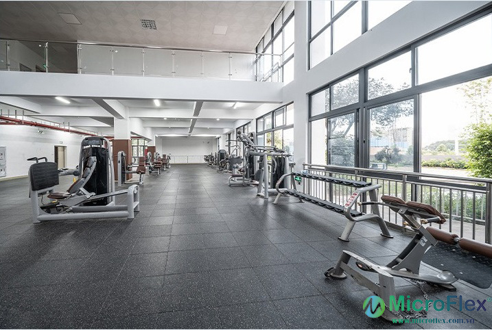 Thảm cao su trải sàn cho phòng tập Gym